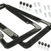 Carbon Fiber Style License Plate Frame with Screw Kit