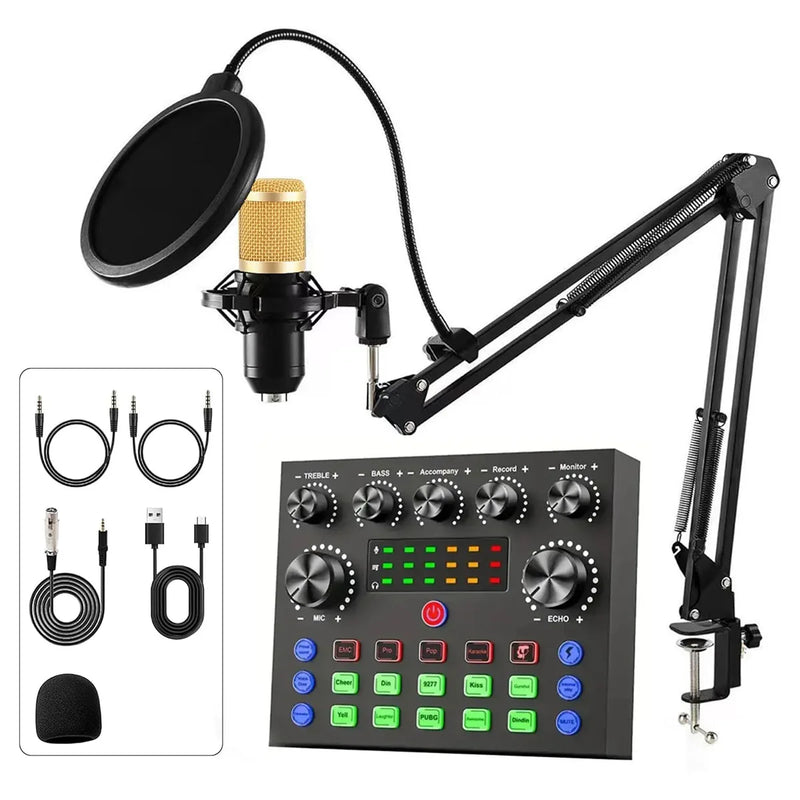 Podcast Recording Kit with Voice Changer & Mixer