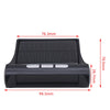 Black solar wireless tire pressure monitoring system with four sensors shown from the top.