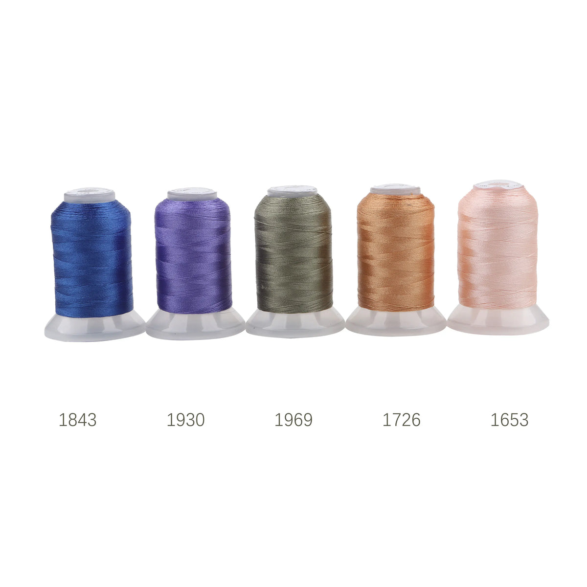 Polyester Embroidery Thread 120D/40WT – High Tenacity, 500m per Roll