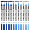 12-Piece Acrylic Paint Marker Set with Brush Tips