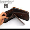 Vintage Compact Zipper Wallet for Men