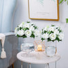 Set of 6 Silk Rose Flower Balls for Wedding & Event Decor