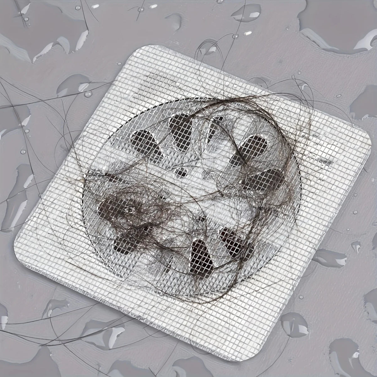 Self-Adhesive Drain Sticker Filter for Hair, Bugs, and Debris