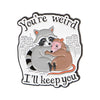 Cute Opossum Enamel Pin