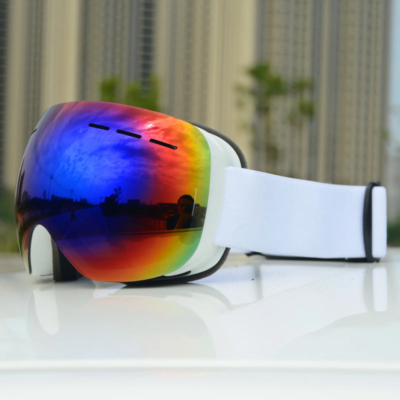Dual-Layer Anti-Fog Ski Goggles with UV400 Protection