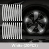 Reflective Wheel Hub Stickers – 20-Piece Set for Enhanced Visibility