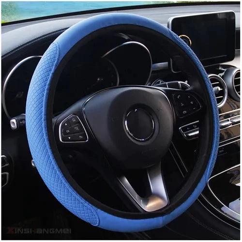 Premium Anti-Slip Leather Car Steering Wheel Cover