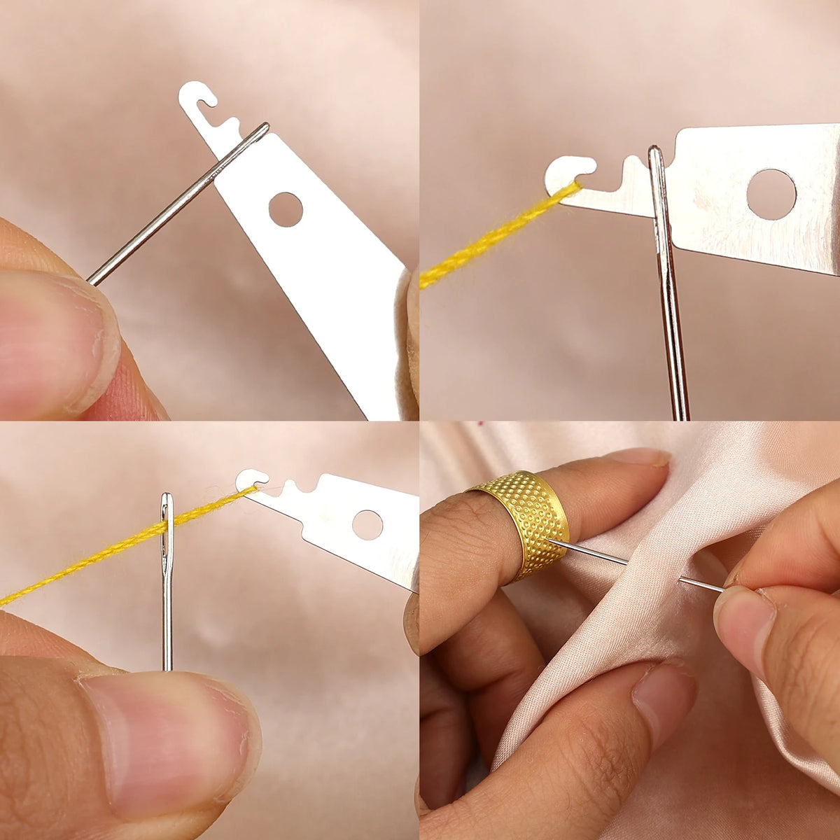 Complete Sewing and Embroidery Kit with Needles, Thread, and Accessories