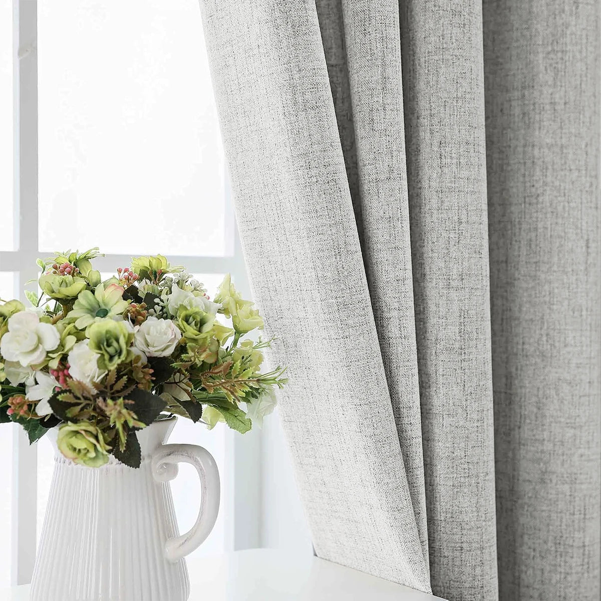 100% Blackout Curtain Panels with Tie-Backs (Set of 2)