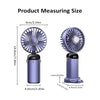 Portable Neck Fan with LED Display and Phone Stand