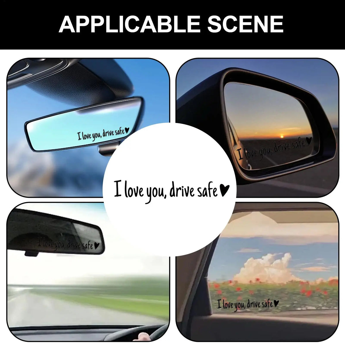 Ich liebe dich fahre sicher Auto Aufkleber