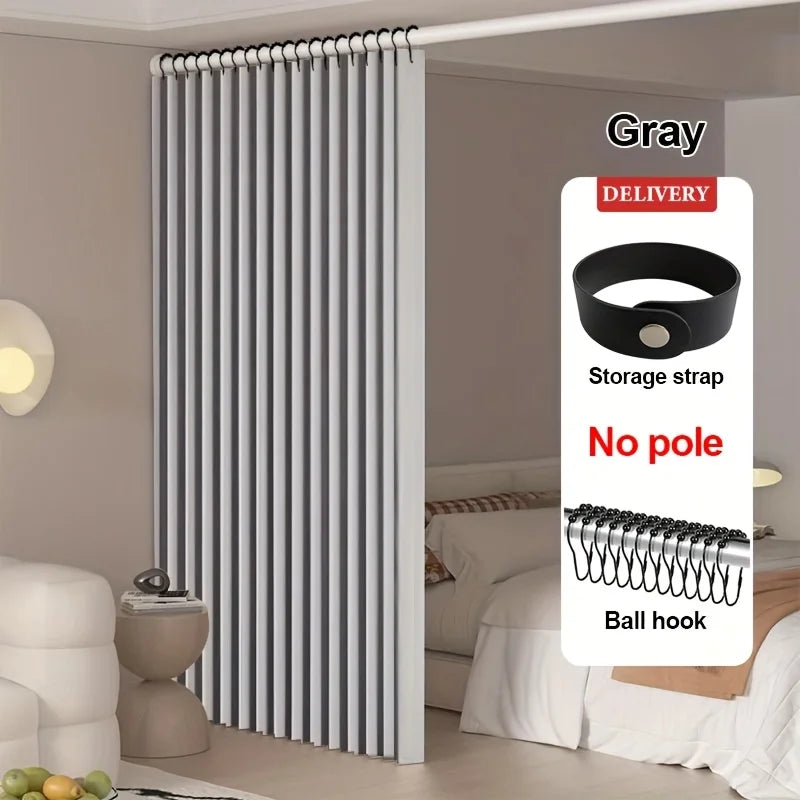 Foldable Room Divider Curtain – Heavy Duty Privacy Partition