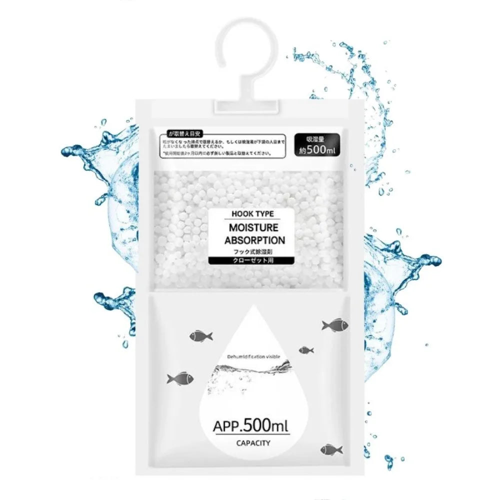 Hanging Moisture Absorber Bags for Wardrobe & Closet