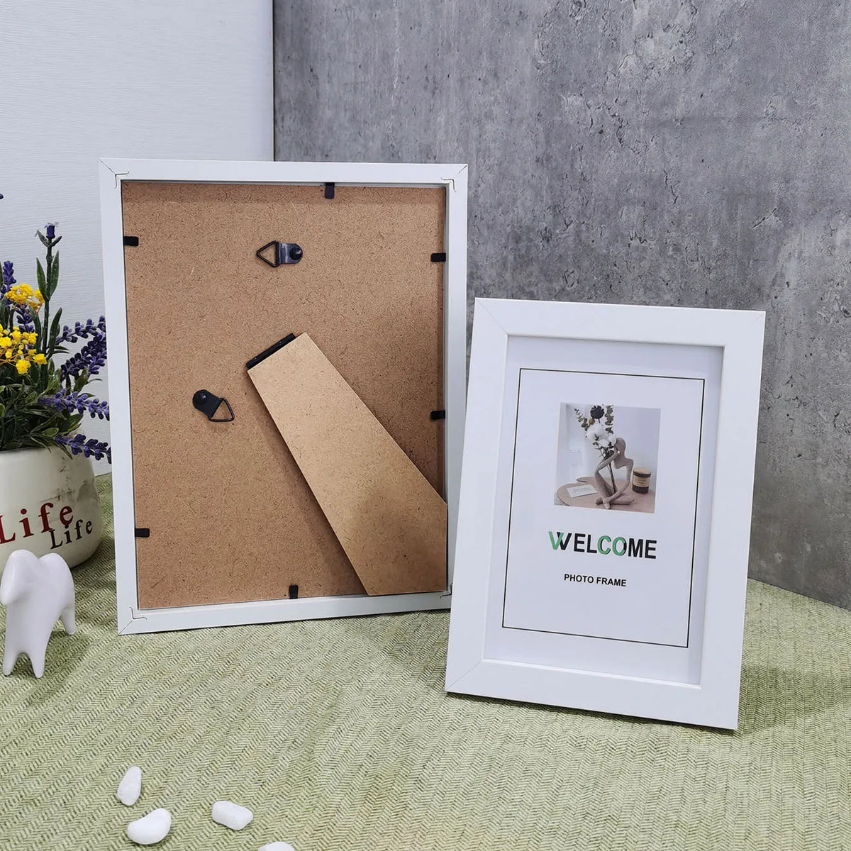 Rustic Wooden Picture Frame for Wall or Table Display