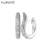Minimalist CZ Huggie Hoop Earrings