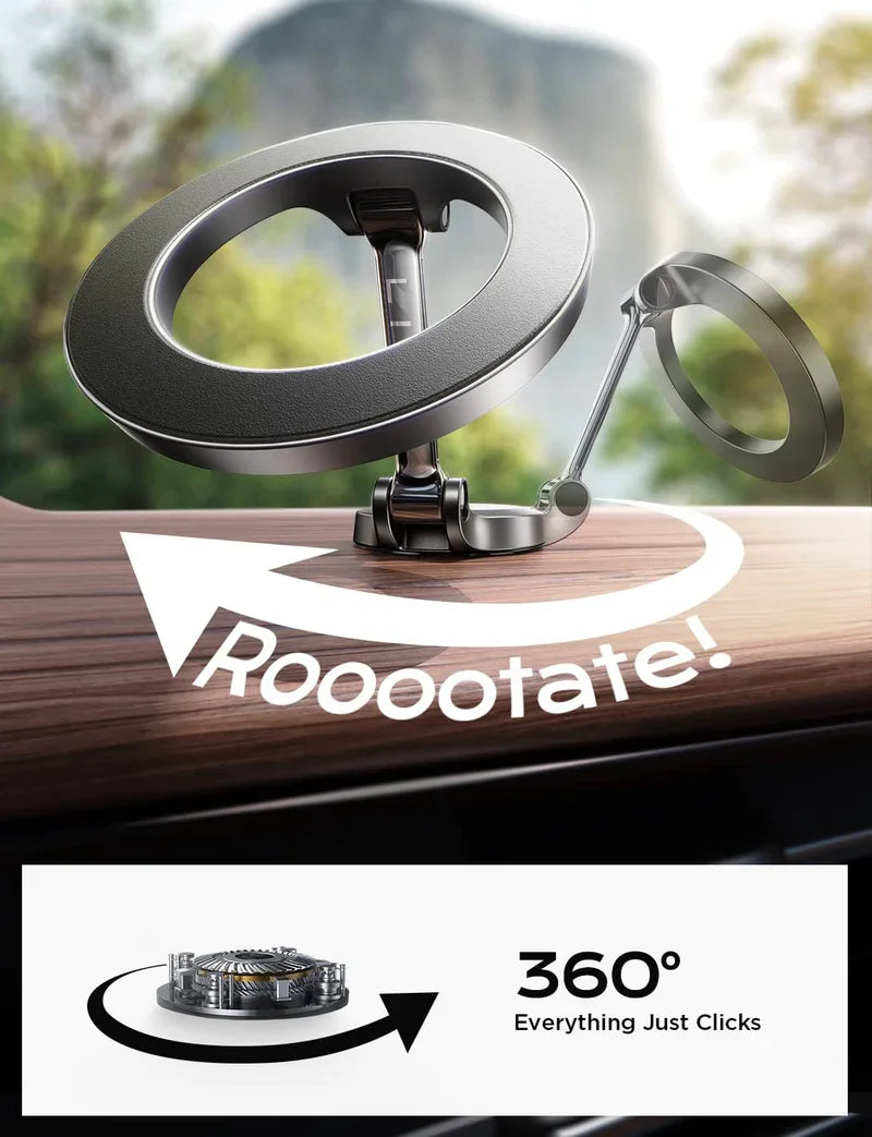 Magnetic Car Mount with 360° Rotation