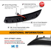 Diagram showing the components and wiring of smoked LED side marker lights for a Chrysler 200.