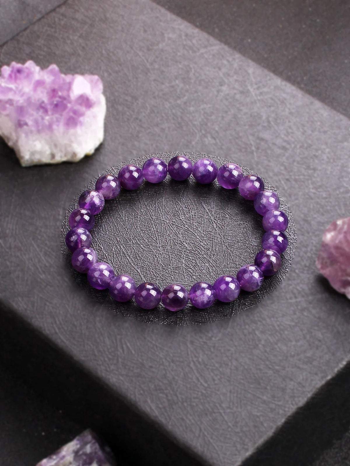 Beruhigendes Amethyst Heilkristall-Armband
