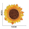 Embroidered Flower Iron-On Patches Set for Clothing & Accessories