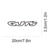 GUTS Text Vinyl Decal – Waterproof Car & Laptop Sticker