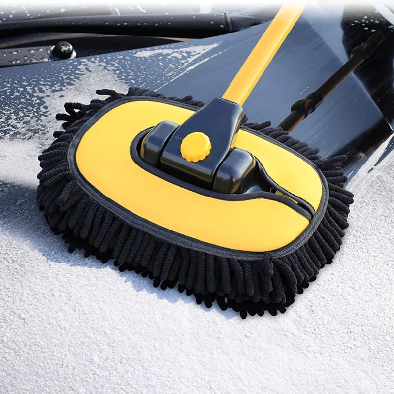 Telescoping Car Wash Mop with Soft Chenille Brush Head