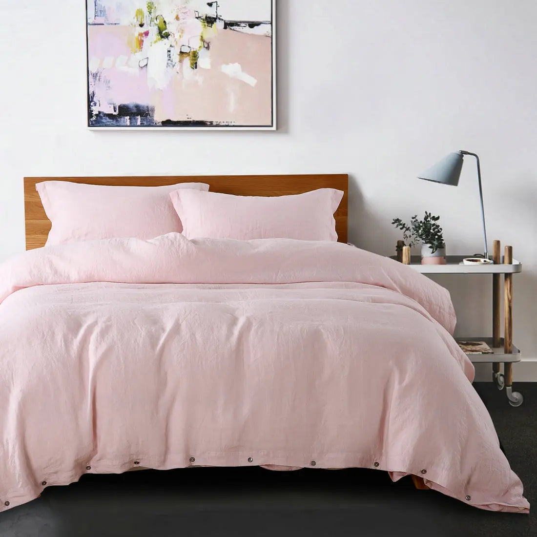 100% French Linen Duvet Cover - Natural, Breathable & Soft
