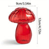 Colorful Glass Mushroom Vase for Hydroponic Plants