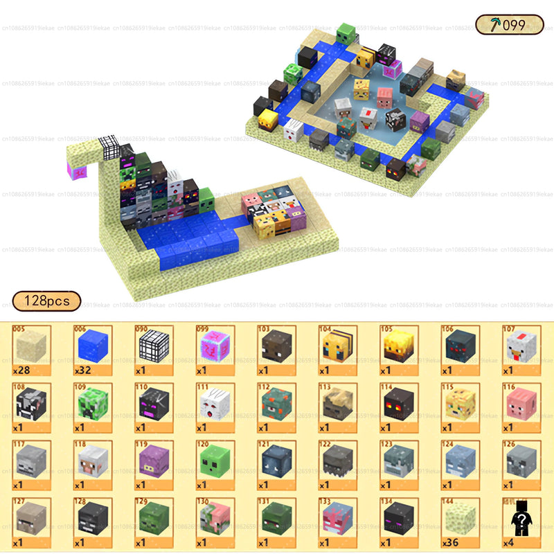 Magnetic Building Blocks Mine World Cube Set