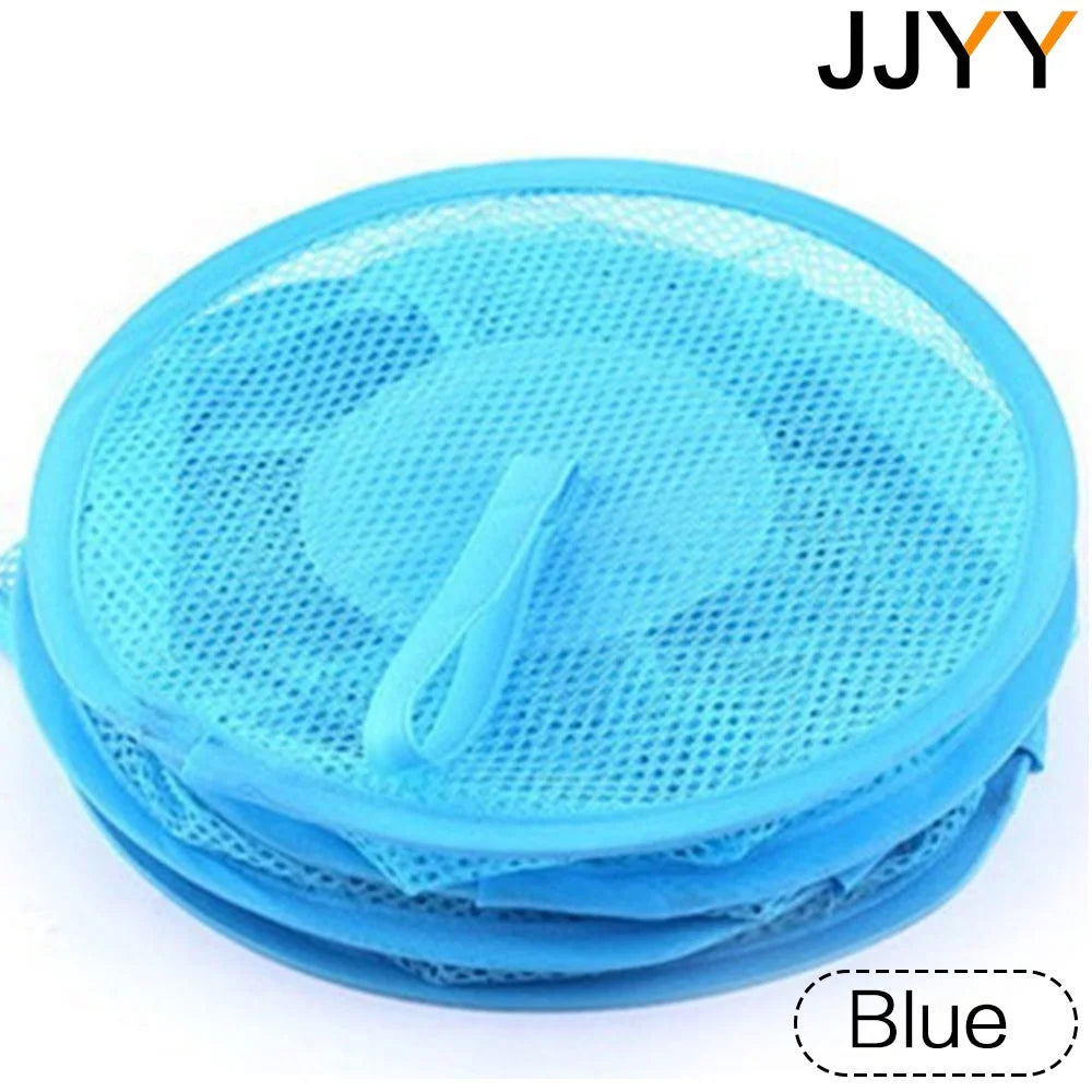 Blue 3-tier mesh hanging storage organizer for closet or door