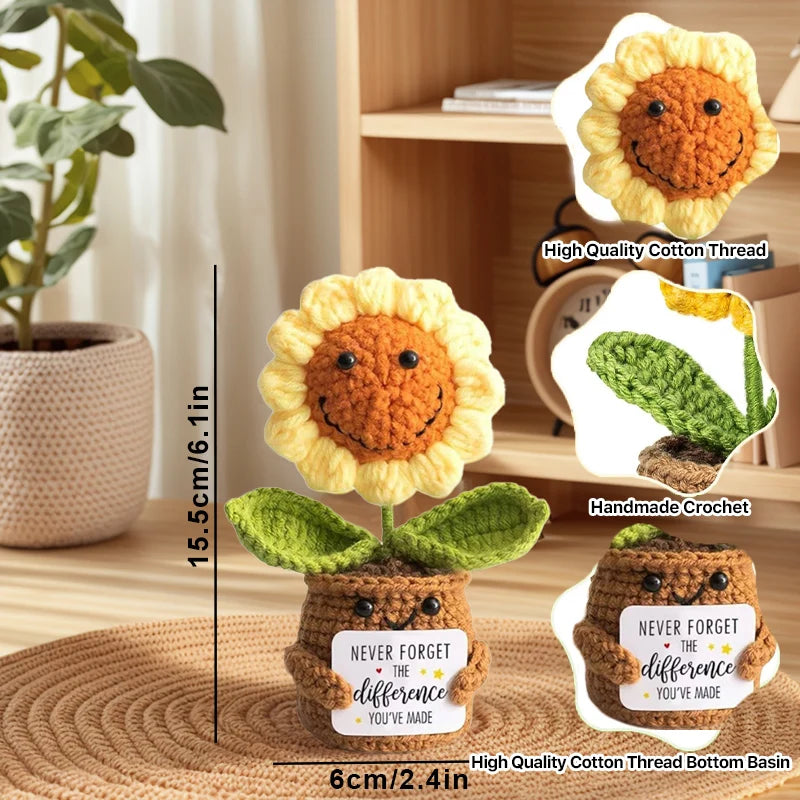 Handmade Crochet Pocket Hug Doll with Custom Message