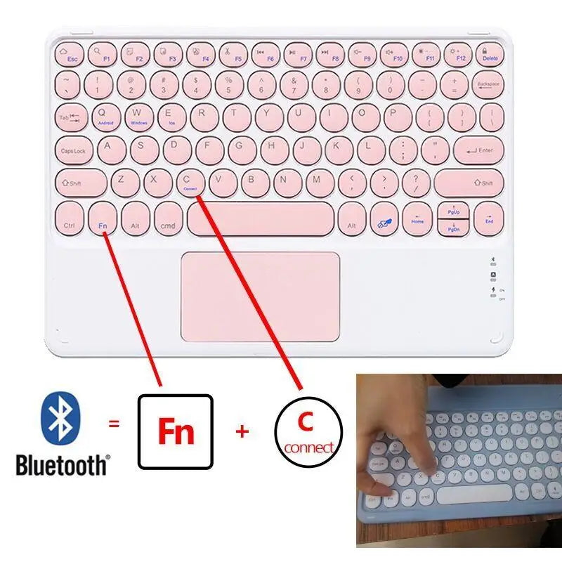 iPad Keyboard Case with Bluetooth Mouse