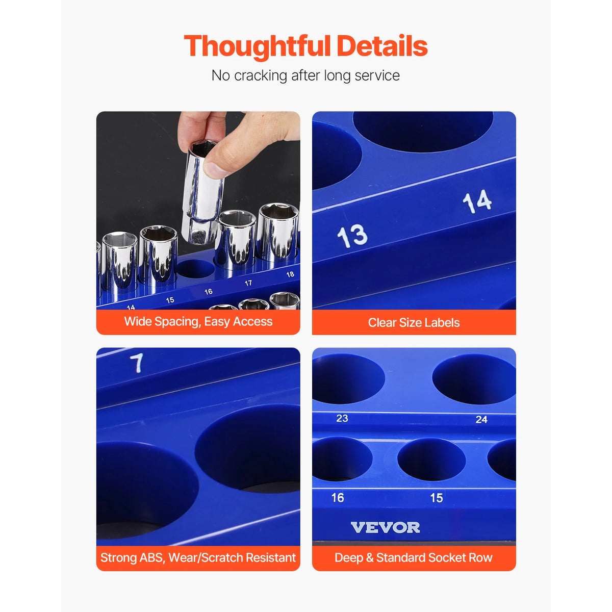 Magnetic Socket Organizer Set with Metric and SAE Trays
