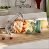 Bocal à salade à ouverture latérale avec compartiment pour vinaigrette