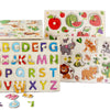 Wooden Alphabet Puzzle Board for Toddlers