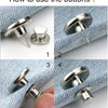 No-Sew Adjustable Jeans Button Pins for Waist Tightening and Decoration