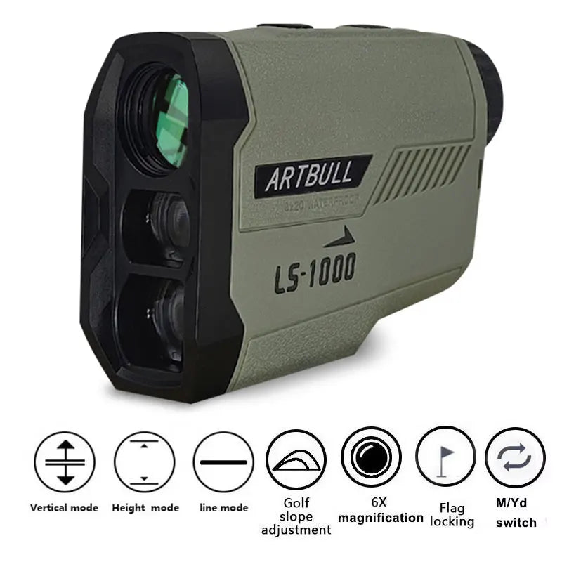 Golf Laser Rangefinder with Flag-Lock and Slope Compensation