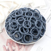 50-Pack Solid Color Elastic Hair Ties for Women & Girls