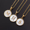 Gold-Plated Initial Pendant Necklace