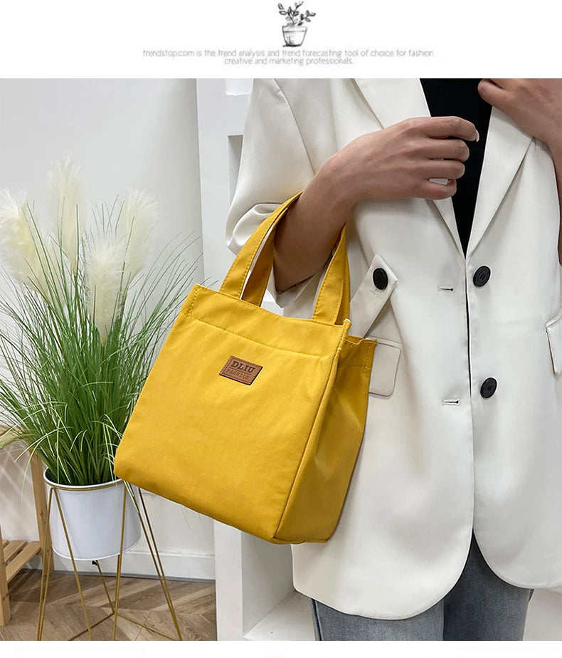 Insulated Lunch Bag with Top Handle for Work