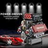 Motorized V8 Engine Building Block Model