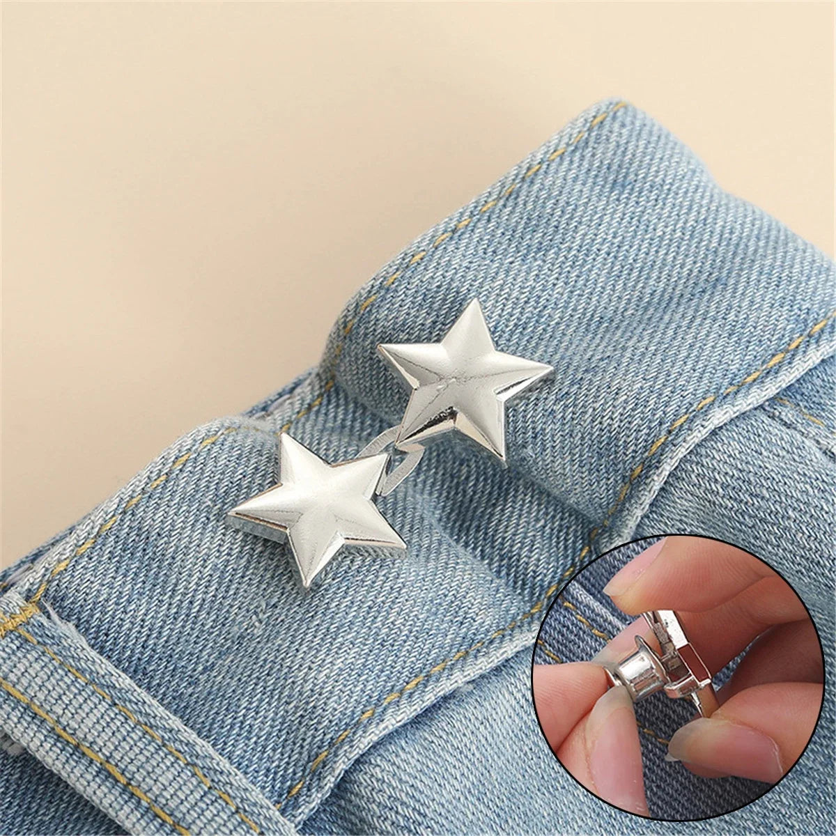 Adjustable Waist Tightener Buttons for Jeans and Pants