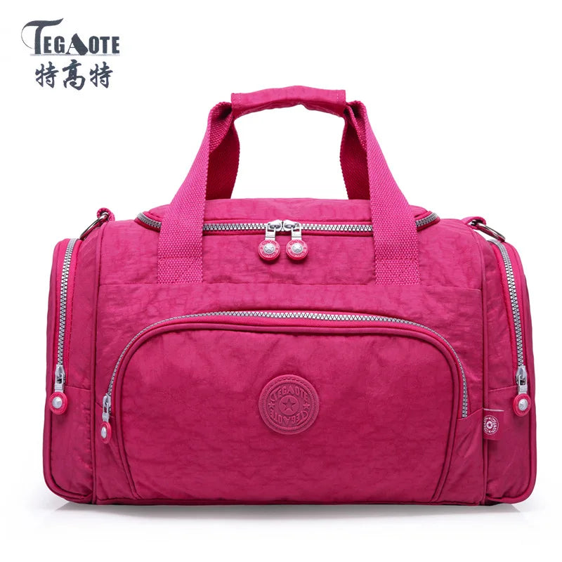 Lightweight Nylon Travel Duffle Bag for Women
