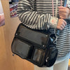 Y2K Transparent Pocket Crossbody Bag with DIY Badge Display
