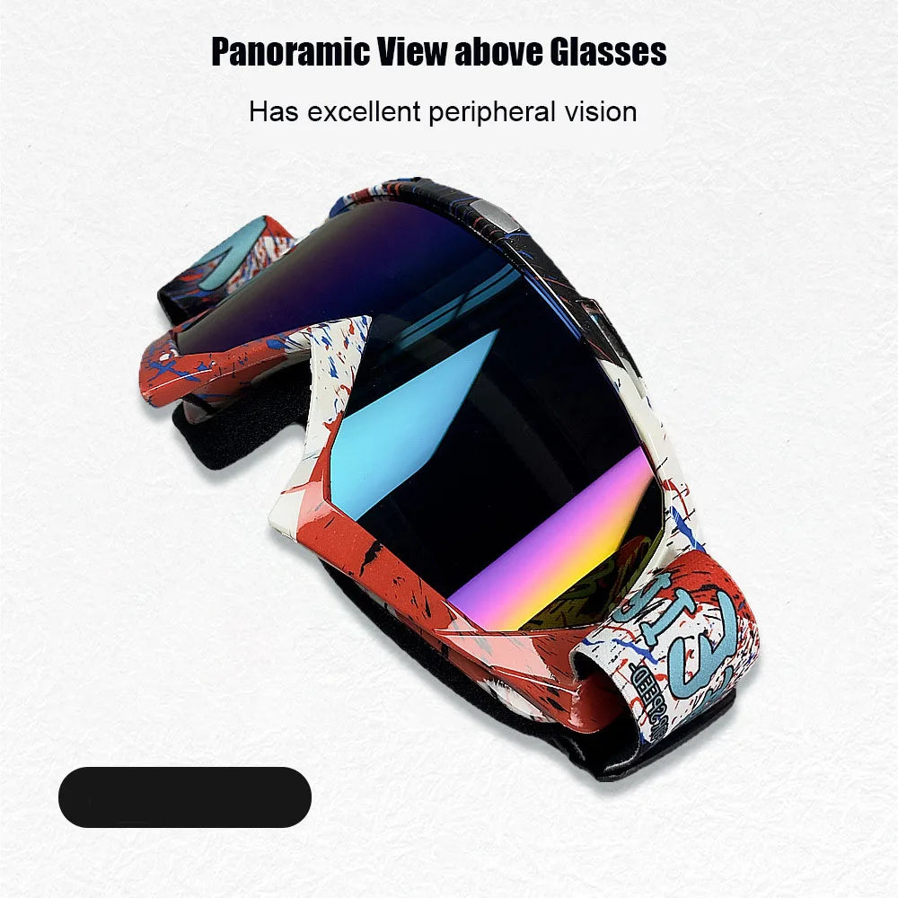 Motocross Goggles with Clear Anti-Fog Lens
