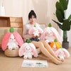 Kawaii Fruit Bunny Plush Toy - Cute Carrot & Strawberry Design