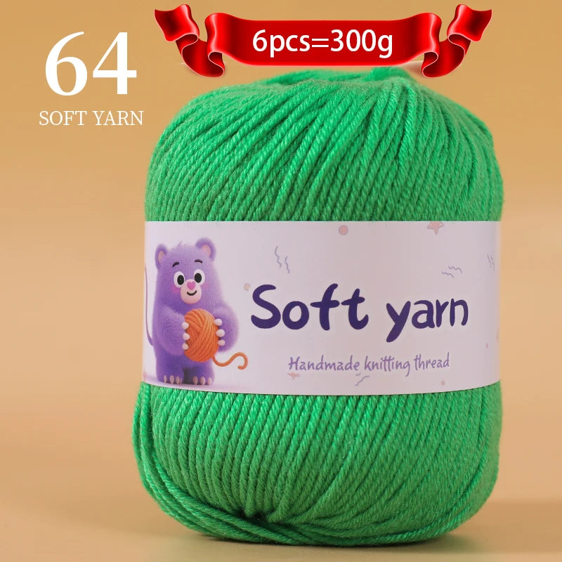 Soft Acrylic Yarn Balls for Knitting – 300g