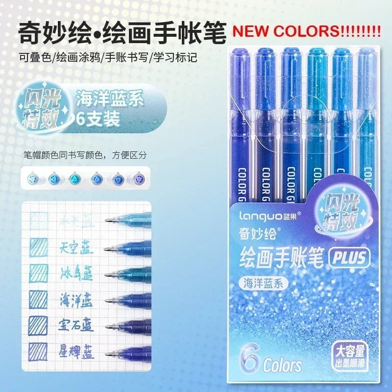 3D Embossed Acrylic Gel Pens - 6/144 Color Options
