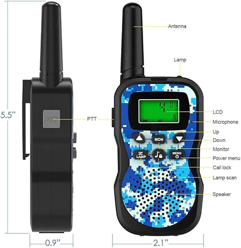 Walkie Talkies para Niños (Pack de 3)
