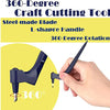 360° Rotating Blade Craft Cutter with 3 Replacement Blades